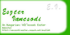 eszter vancsodi business card